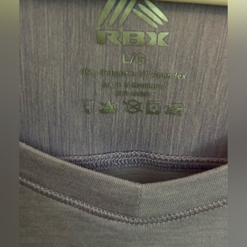 NWOT RBX Stratus Everyday Athletic Running Short Sleeve Tee,Pastel Lilac Size L - Picture 8 of 14